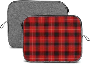 Clan Rutherford Tartan Large Capacity Portable Laptop Case Unisex
