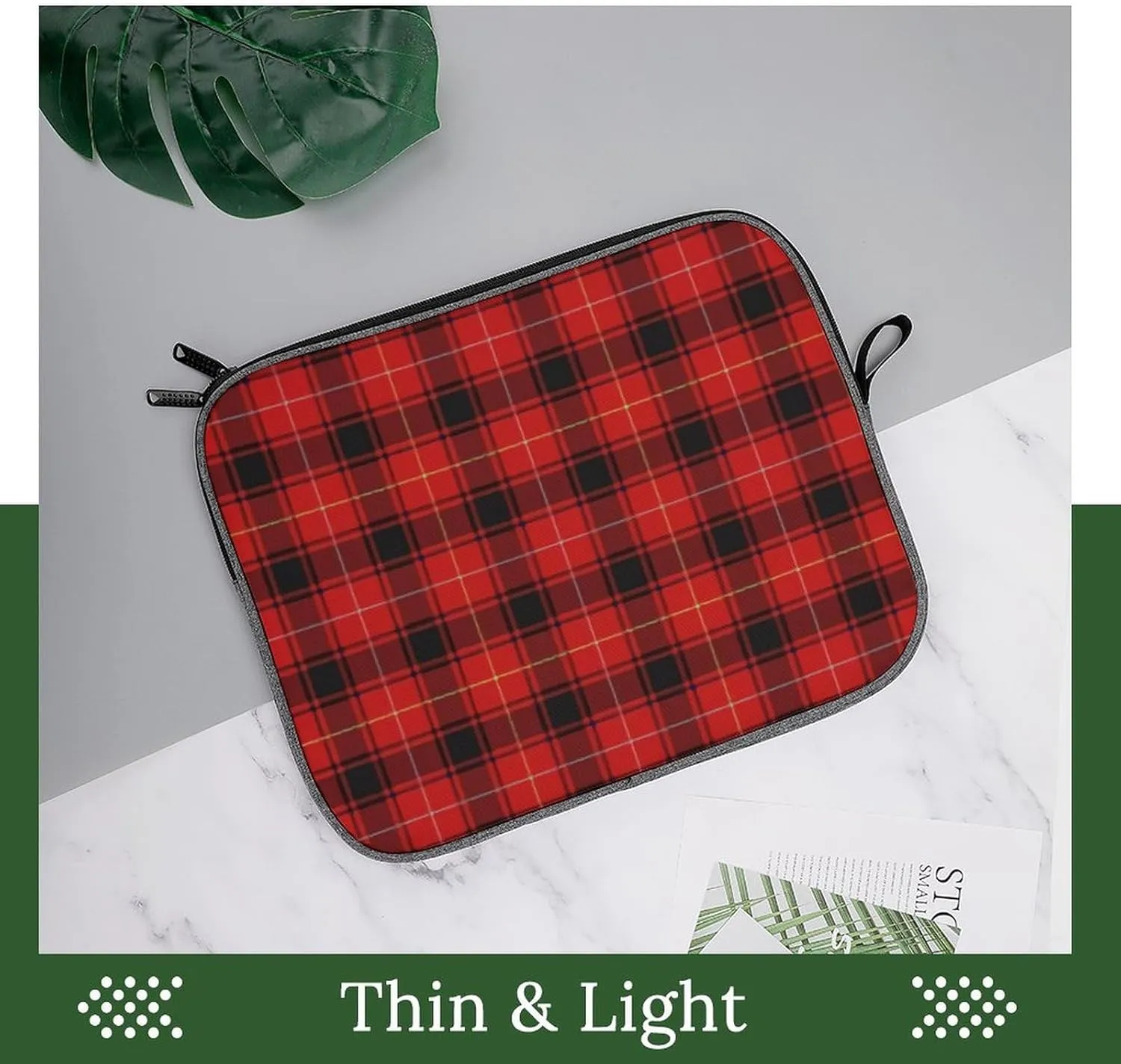 Clan Rutherford Tartan Large Capacity Portable Laptop Case Unisex