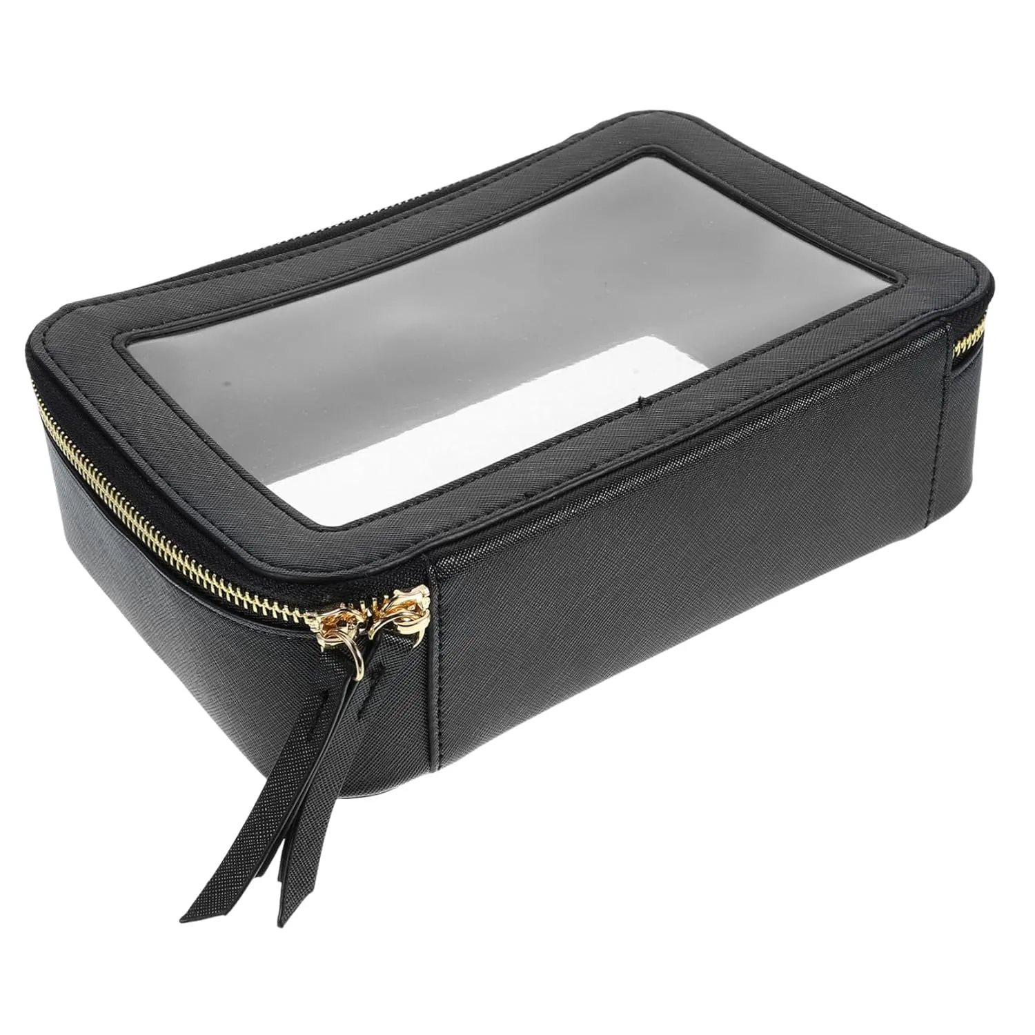 Clear Portable Cosmetic Bag with Smooth Zipper Travel Toiletry Organizer for Luggage Double Sided Design for Makeup and Toiletries Storage/2481