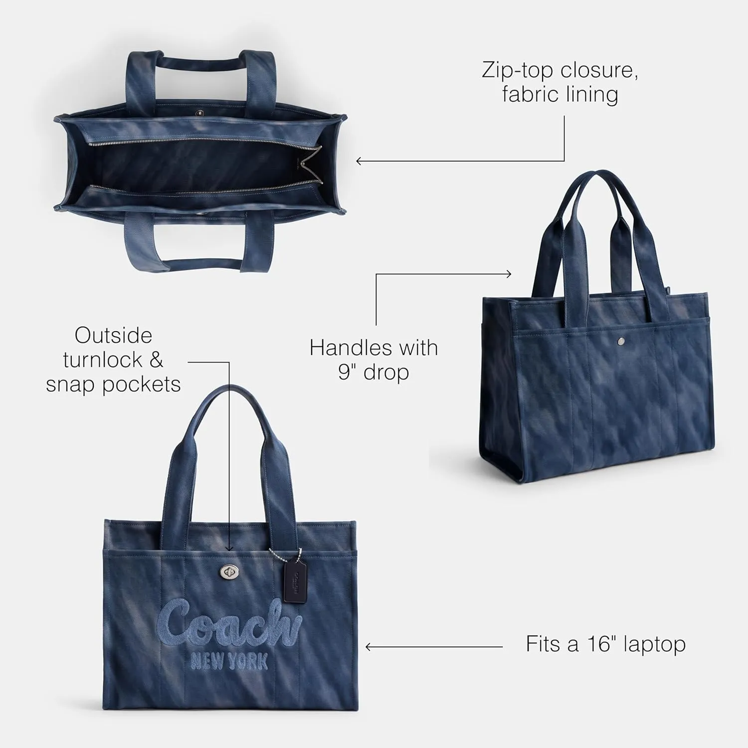 Coach Cargo Tote 42, Midnight Navy
