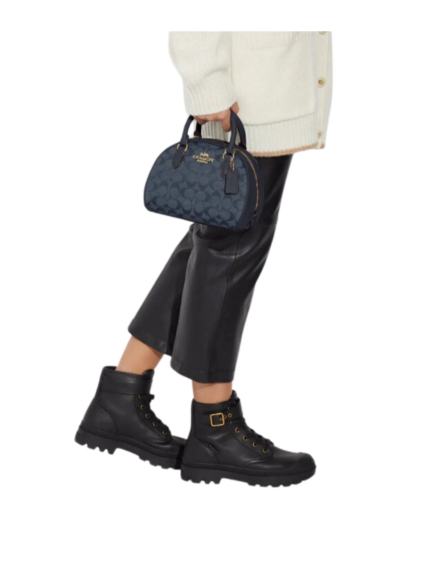 Coach CH140 Sydney Satchel in Signature Chambray Denim Multi