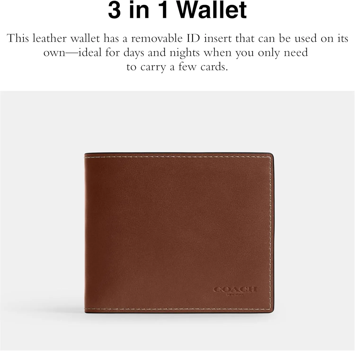 COACH Men's 3-in-1 Wallet Billfold