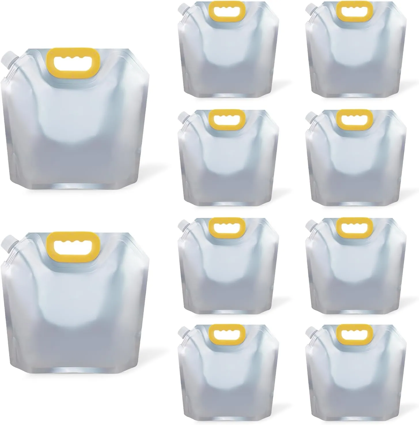 Collapsible Water Container Bag,Bpa Free Food Grade Aluminum Foil Storage Jug for Honey Storage, Drinking Water or Beverage Storage or Camping Hiking(1.32Gallon/5L)