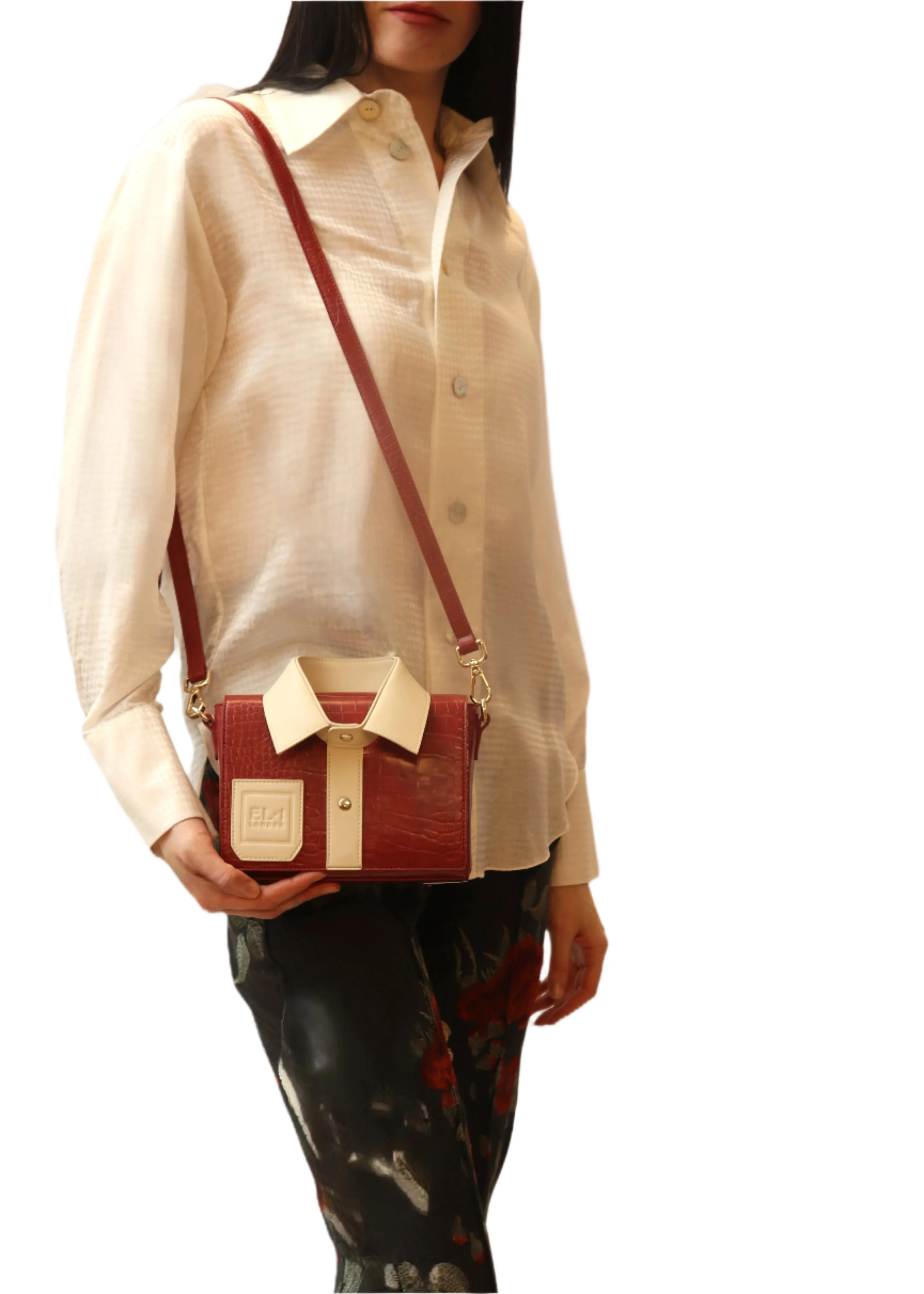 Collar elegant Leather bag