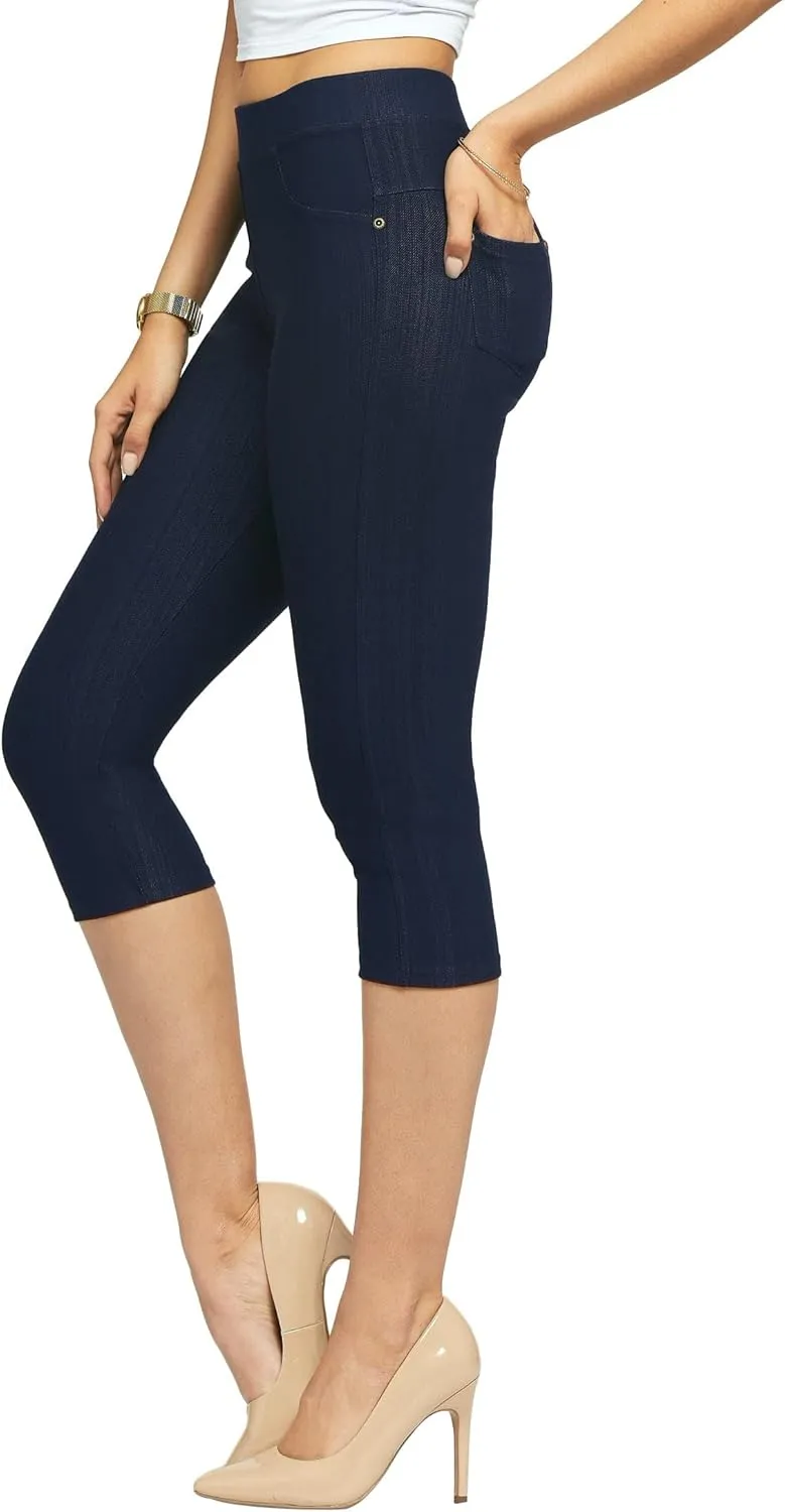 Conceited Jeggings for Women with Pockets - High Waist - Tummy Control Shaping - Regular and Plus Size