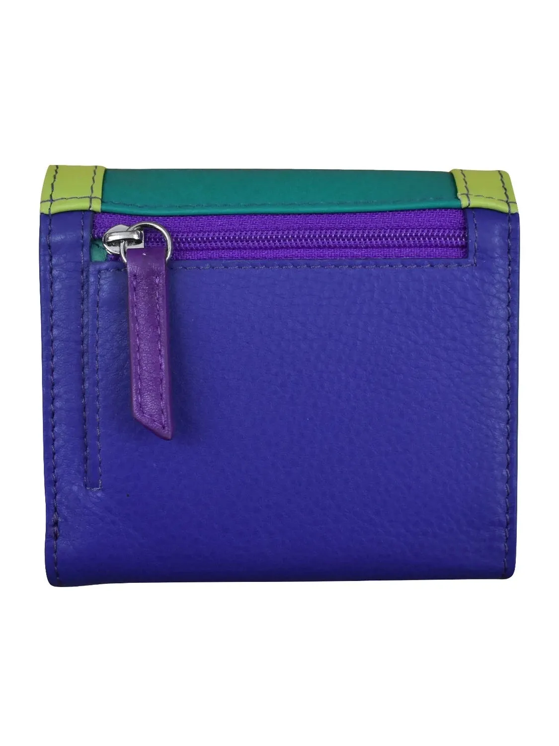 Cool Tropics-Small Trifold Rfid Leather Wallet