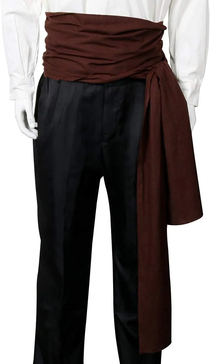 COSFLY Men Pirate Medieval Renaissance Large Sash Halloween Costume Waist Sash Belt Accessory