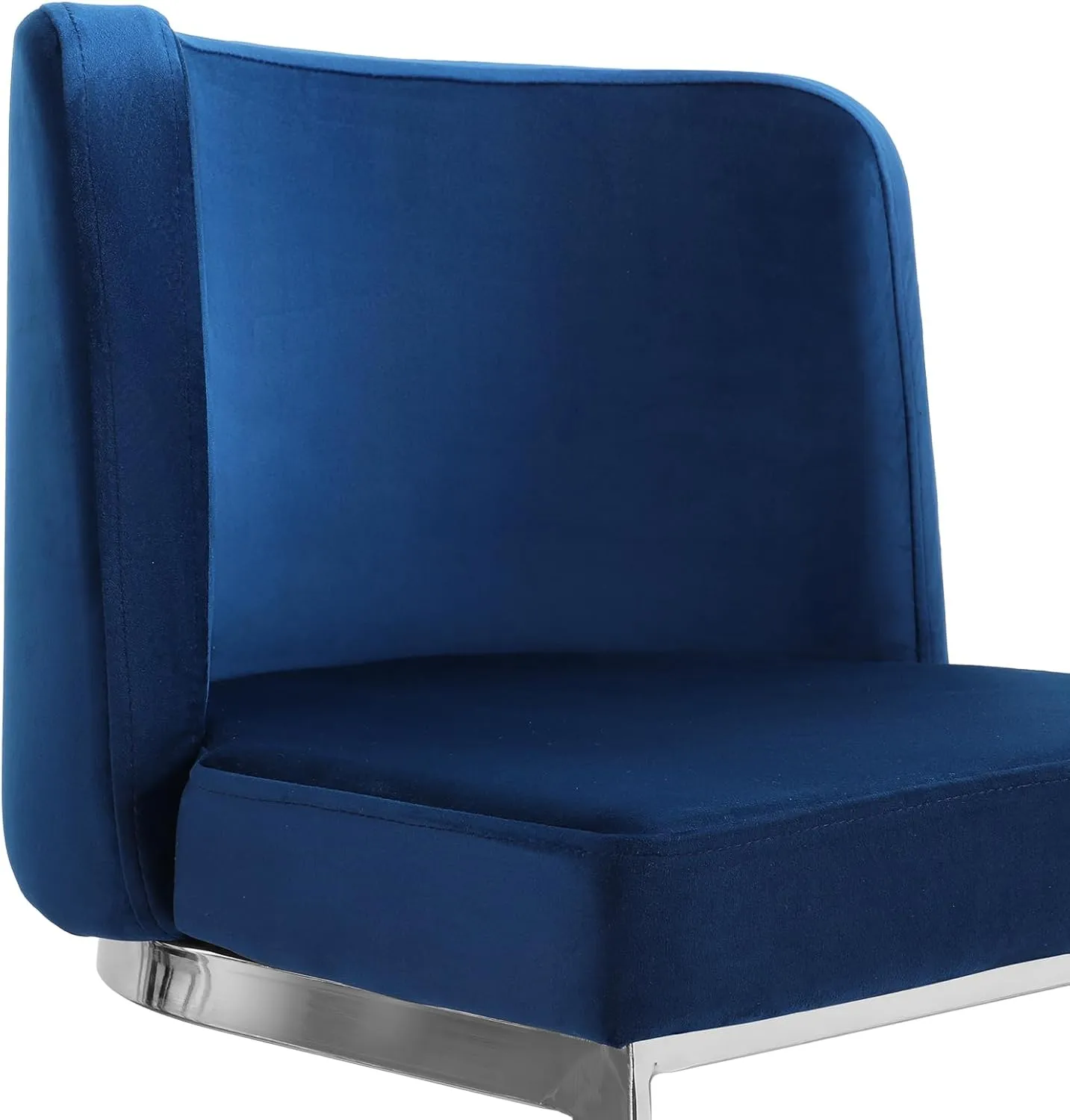 Counter Height 26" Bar Stools Modern Velvet Barstools with Back and C-Shaped Metal Frame, Upholstered Bar Chairs Counter Stool for Kitchen Island, Home Bar, Pub, Blue
