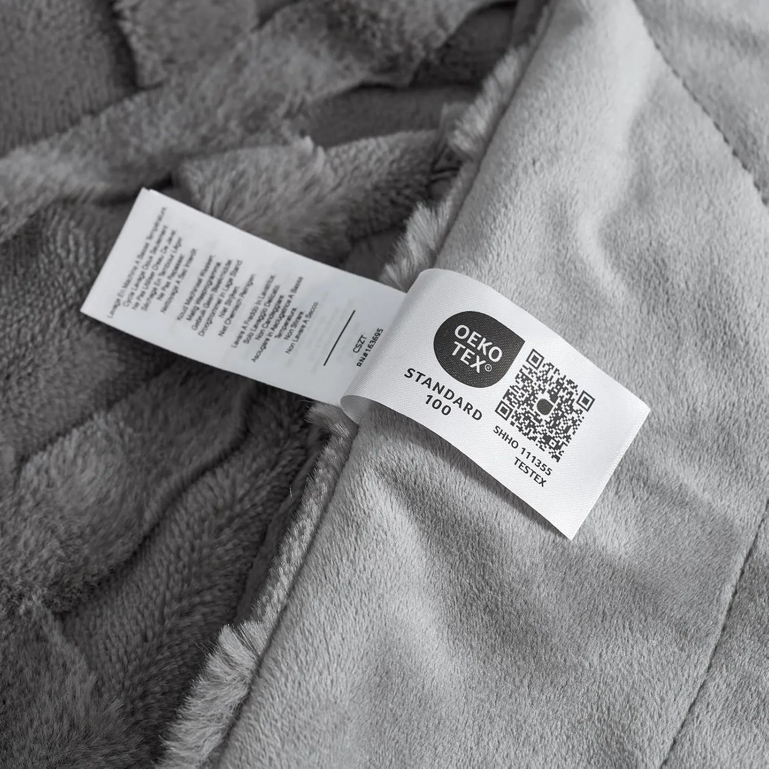 Cozy Bliss Faux Fur Throw Blanket for Couch, Jacquard Fuzzy Plush Soft Thick Winter Throw Blanket for Sofa Bed Living Room Bedroom，60"x80" Grey