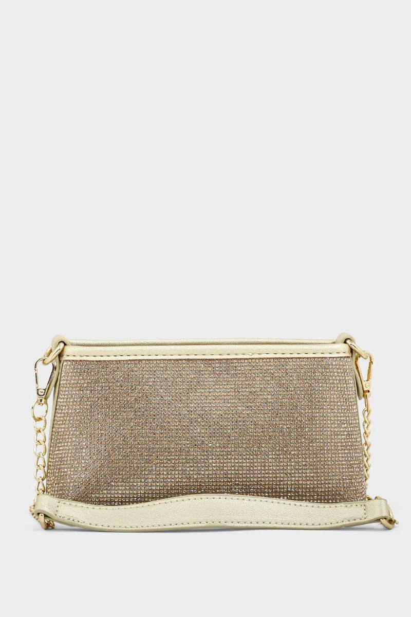 Cross Shoulder Bags BS2039-Golden