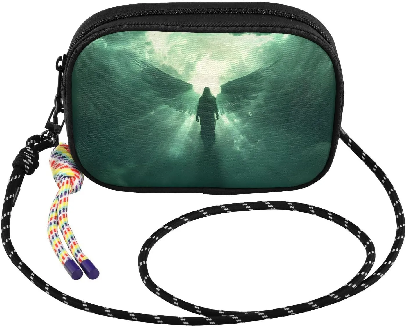Crossbody Bags Archangel Wings Clouds for Women Cell Phone Purses Women's Shoulder Handbags Wallet Purse with Adjustable Strap