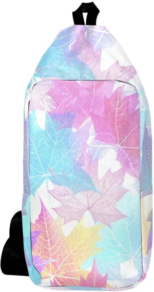 Crossbody Bags for Women,Crossbody Bag Men,Small Sling Bag,Color Texture Transplant Leaves,Crossbody Purse