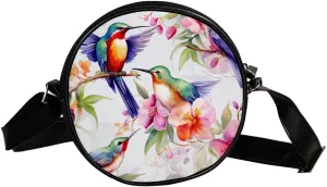 Crossbody Bags for Women,Crossbody Bag Men,Small Sling Bag,Flowers and Birds Flower Bush,Crossbody Purse