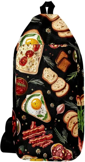 Crossbody Bags for Women,Crossbody Bag Men,Small Sling Bag,Food Breakfast,Crossbody Purse
