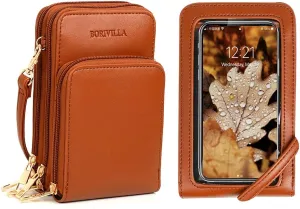 Crossbody Cellphone Purse Women Touch Screen Bag RFID Blocking Wallet Handbag Shoulder Strap