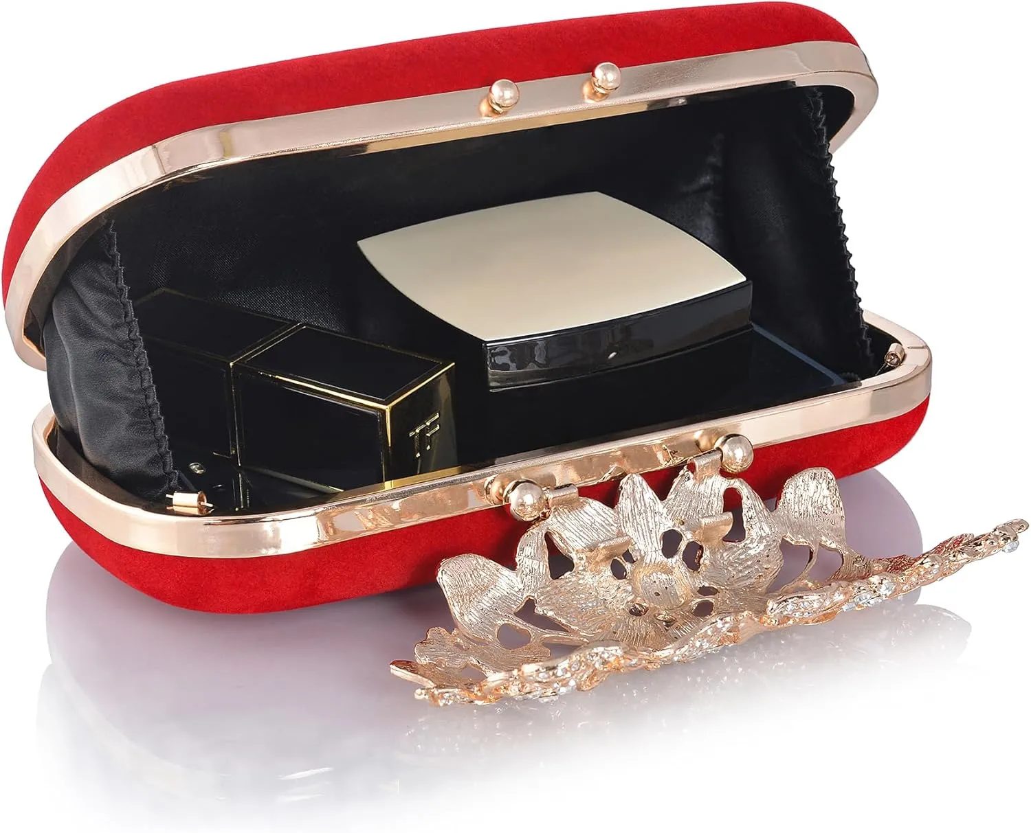 Crystal Evening Bag Rhinestone Bride and Bridesmaid Wedding Prom Party Formal Clutch Purses for Women Evening