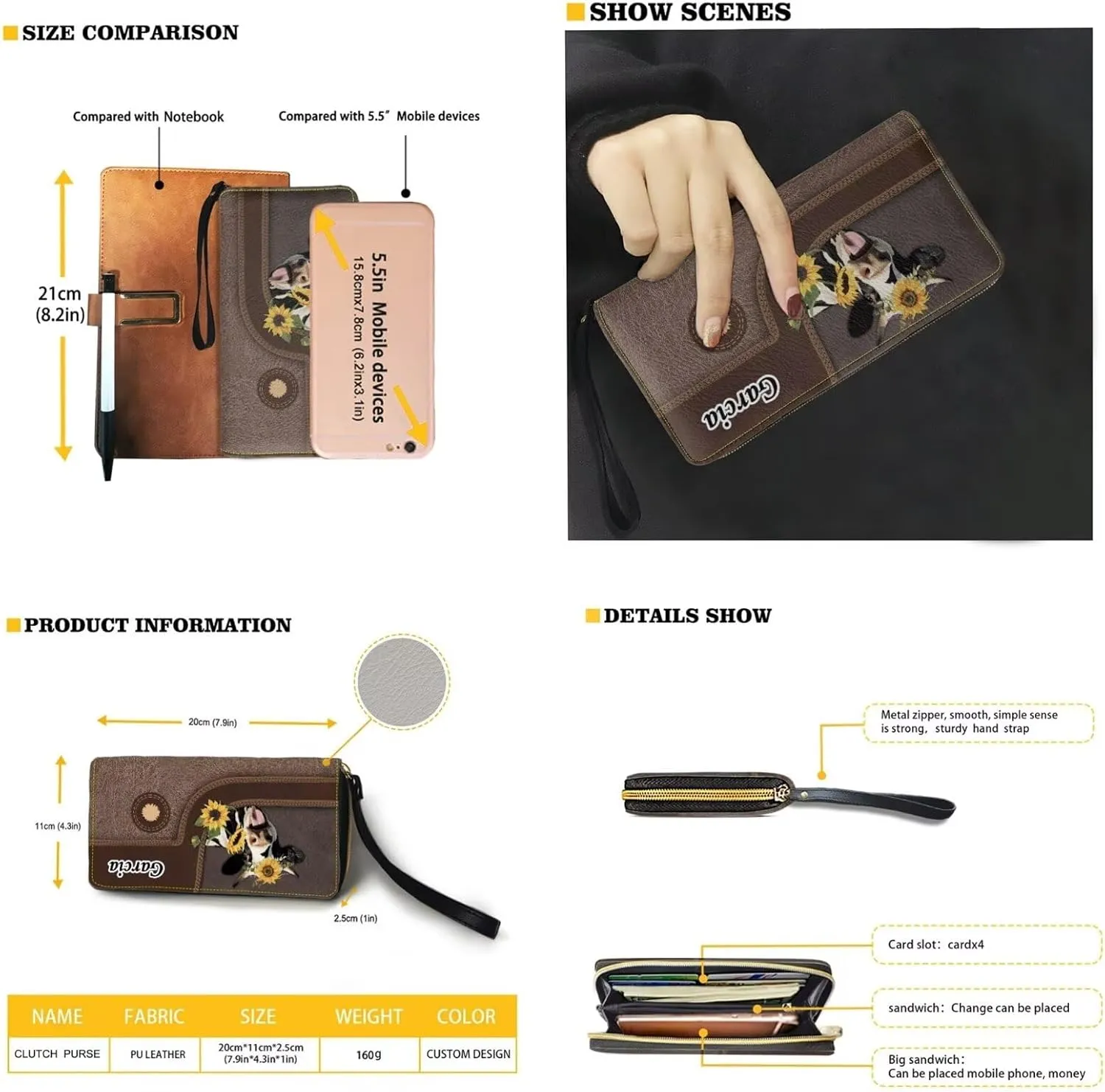 Customized Women Handbags Wallet Sets Leather Shoulder Bags Top Handle Satchel Tote Bag with Matching Wallet