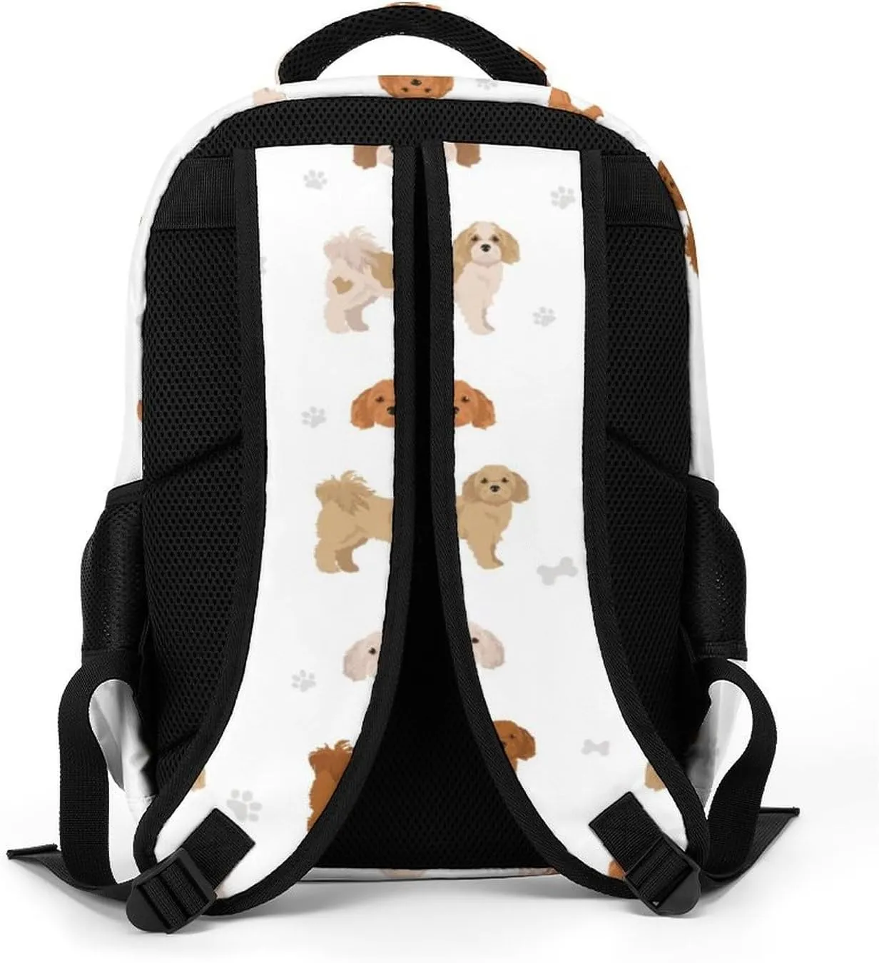 Cute Cavachon Pattern Large Travel Backpack Cartoon Dogs Bags Daypack Laptop Work Computer Hiking Back Packs with Multiple Pockets