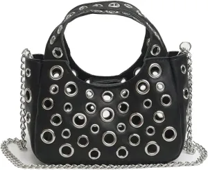Cute Purse Studded Punk Purses Going Out Y2K Leather Shoulder Bag Everyday Vintage Handbag Aesthetic Purses