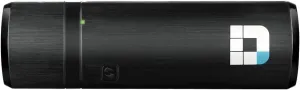 D-Link WiFi USB Adapter AC1200 Mini Wireless Internet Dual Band 3.0 Wi-Fi Netowrk Desktop Laptop (DWA-182),Black