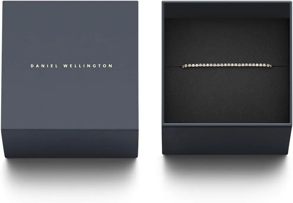 Daniel Wellington Classic Tennis Bracelet - Premium 316L Stainless Steel & Elegant Crystal, Dainty Tennis Bracelet for Women, Adjustable, 7 Inches