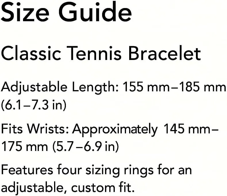 Daniel Wellington Classic Tennis Bracelet - Premium 316L Stainless Steel & Elegant Crystal, Dainty Tennis Bracelet for Women, Adjustable, 7 Inches