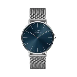 Daniel Wellington Men's Watch Silver Tone Case Quartz