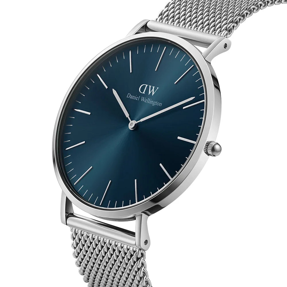 Daniel Wellington Men's Watch Silver Tone Case Quartz