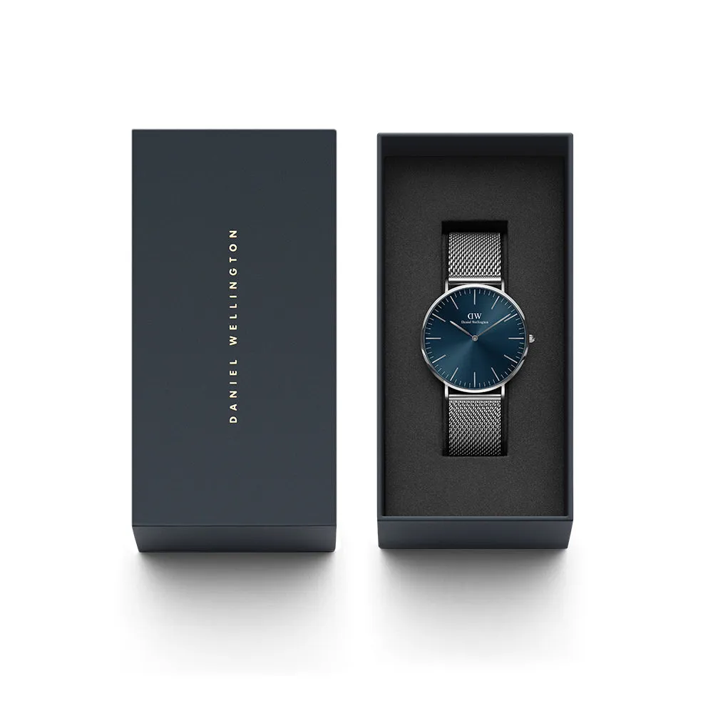 Daniel Wellington Men's Watch Silver Tone Case Quartz