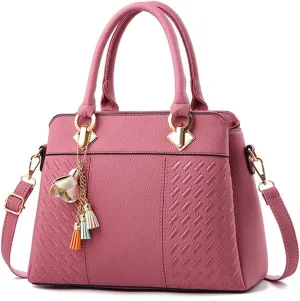 Dayfine Handbags for Women Top Handle Purse Faux Leather Satchel Bags Stylish Tote Bags Shoulder Crossbody Bag Ladies Handbag