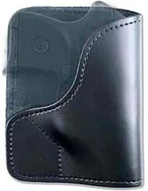 DeSantis Trickster Holster, Made of Unlined Leather, Fits SIG P238, P238 Equinox; KAHR P380, Taurus 738, Ruger LCP 380CAL, KELTEC P3AT, and P32, Unisex Gun Holster, Ambidextrous, Black