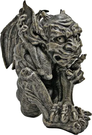 Design Toscano CL3693 Whisper, The Gothic Gargoyle Sculpture, greystone