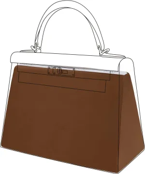 DGAZ Purse Pillow Shaper Insert for Hermes Kelly Bags, Silky Pillow Shaper for Luxury Handbags(Gold,KL25 Retourne)