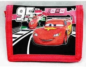 Disney Pixar Cars Lighting McQueen Kids Trifold Wallet