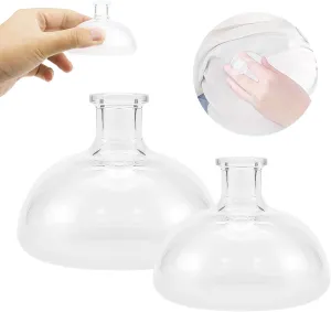 DOERDO Chest Percussion Cup 2Pcs Mucus Removal Device Professional Palm Sputum Remover, 2.5Inch, 3Inch