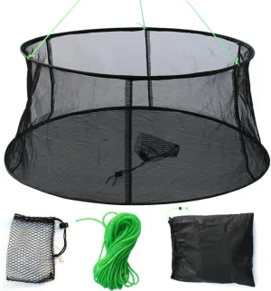 Drasry Fishing Net Trap for Bait Minnow Shrimp Crayfish Foldable Fish Crawdad Lobsters Cast Net Collapsible