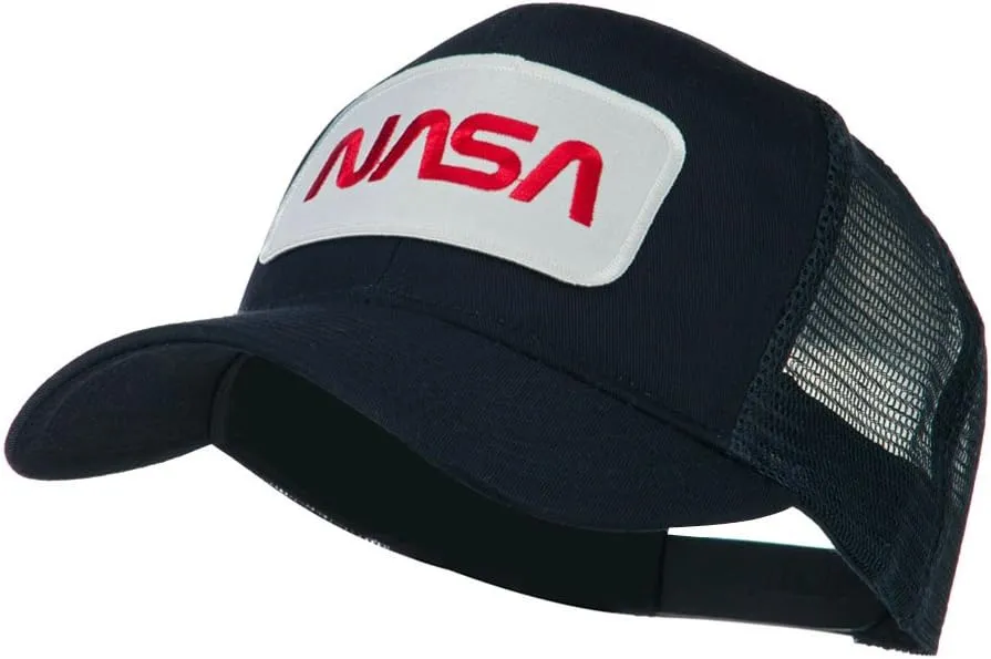 e4Hats.com NASA Logo Embroidered Patched Mesh Back Cap