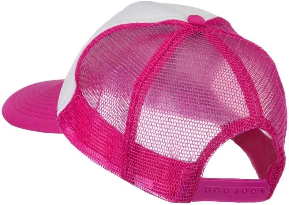 e4Hats.com Smile Face Embroidered Foam Mesh Back Cap