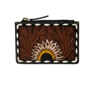 Eagle Range Hand-Tooled Credit Card Holder
