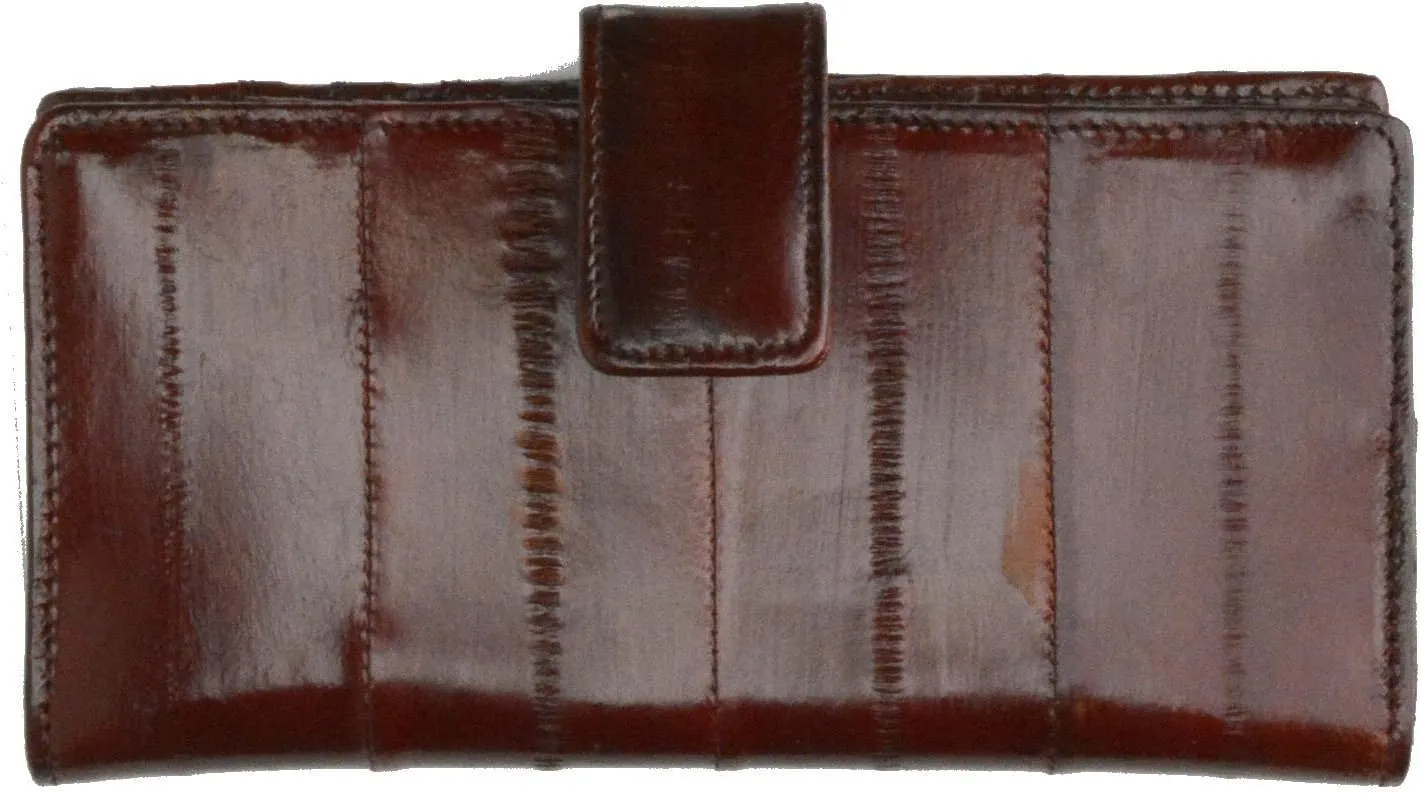 Eel Skin Credit Card Wallet New Sleek Design