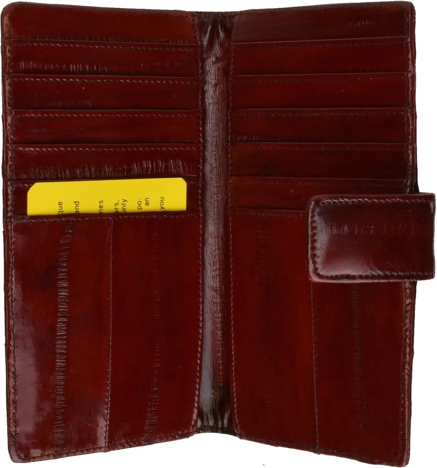 Eel Skin Credit Card Wallet New Sleek Design
