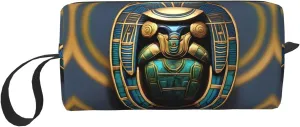 Egyptian Scarab print Travel Cosmetic Bag Gifts for Women Portable Make Up Bags for Women Mother Sister