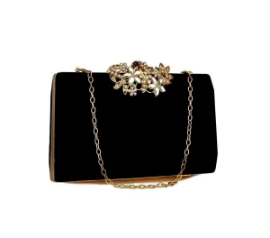 Elegant Black Evening Clutch Purse