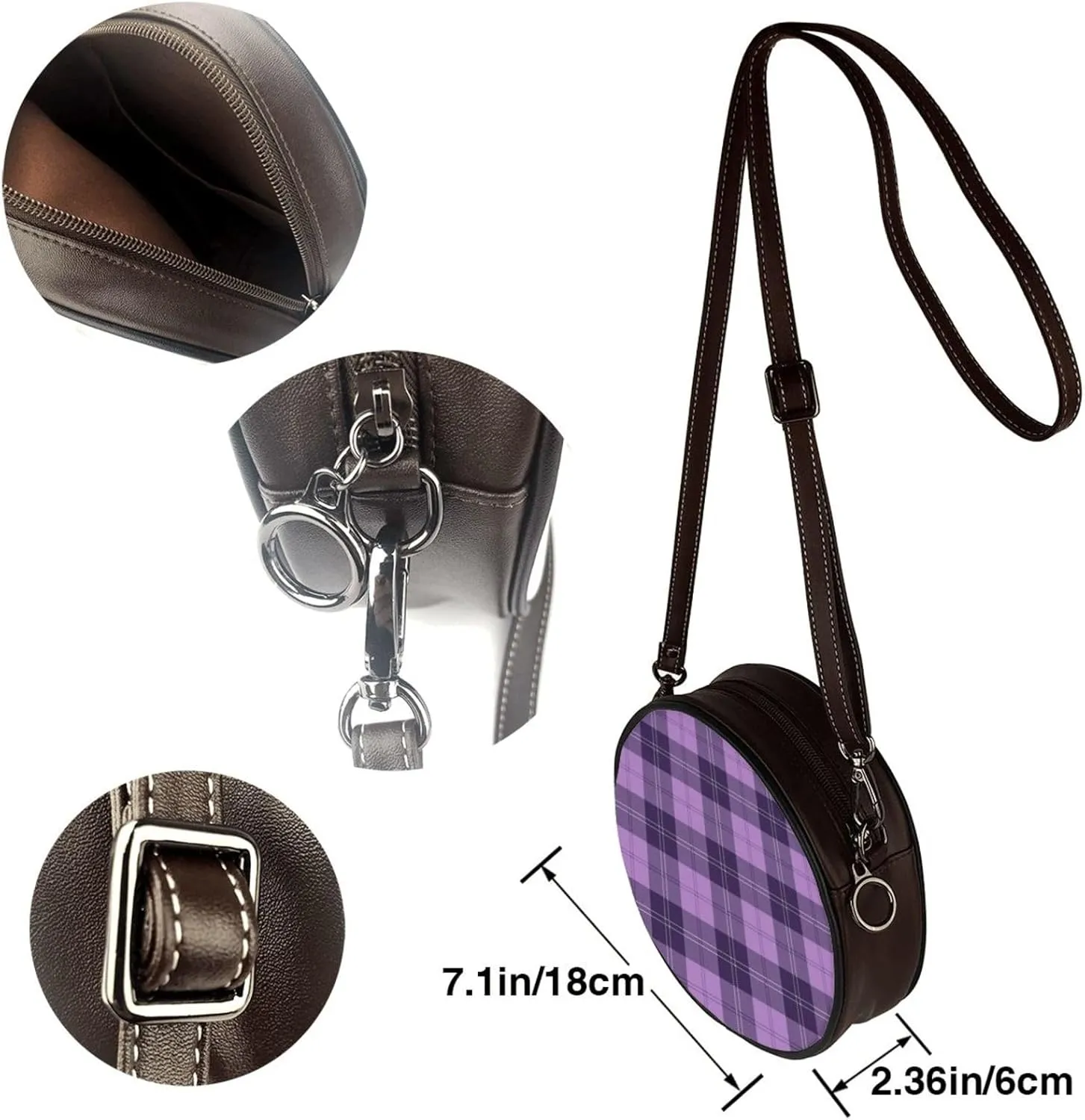 Elegant Leather Crossbody Handbag for Women