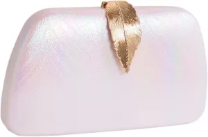 Elegant Single Shoulder Bag Fashion Leaf Design Evening Clutch Match Your Outfits for Events