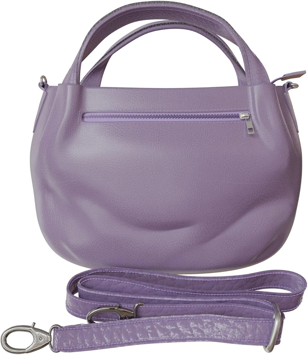 Elegant vegan women's handbag made of faux leather with shoulder function 30610
