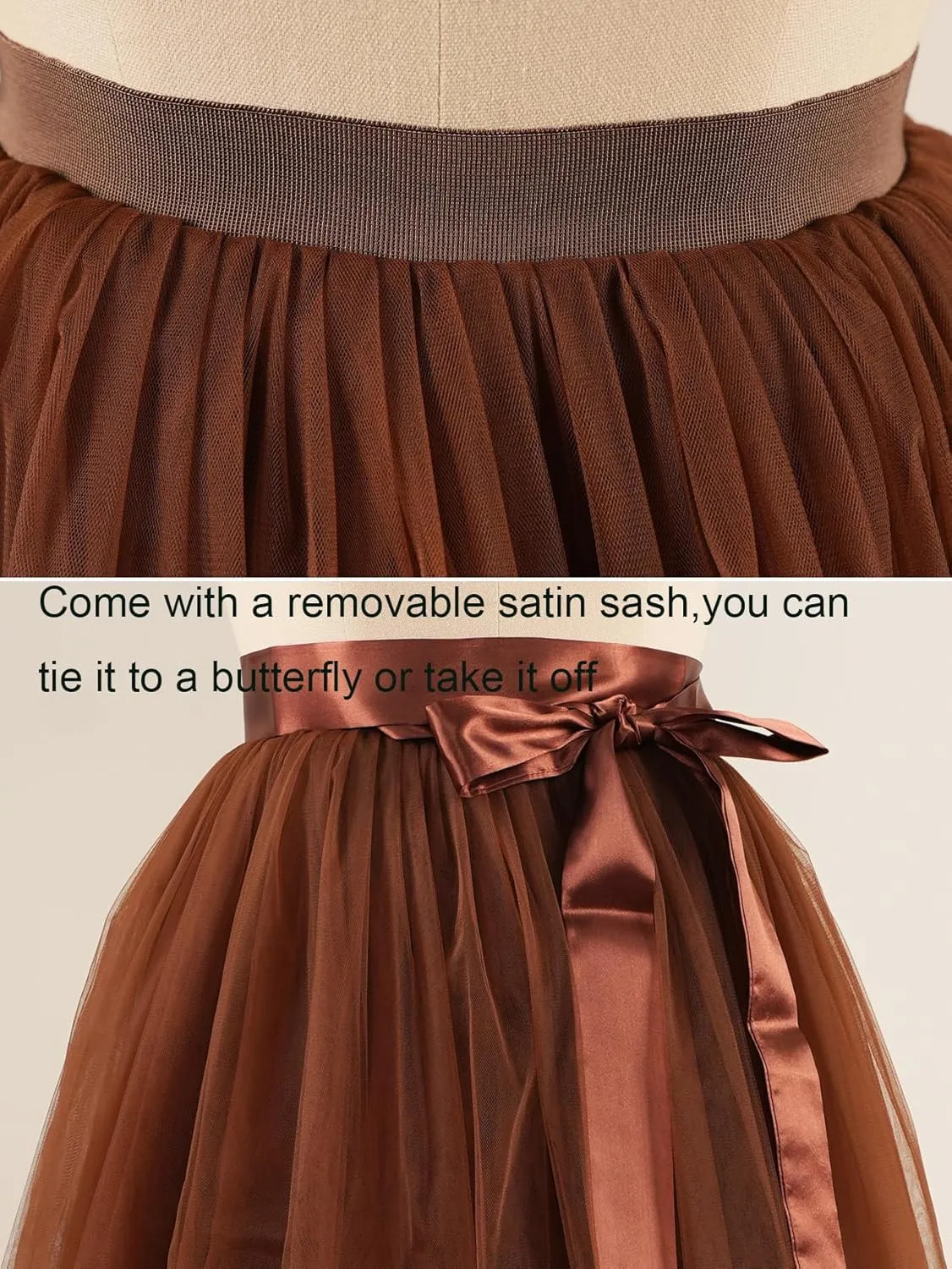 EllieHouse Womens Long Tutu Party Evening Tulle Skirt PC05