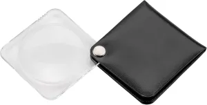 ESCHENBACH 1752-560 Handy Loupe, Square, 3.5X, Black, Made in Germany