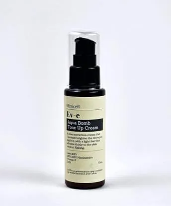 Ev-e Aqua Bomb Tone Up Cream, 50ml, Korean Skin Care, Tone Correcting Cream, Natural Glow with Radiant Finish, Exosome