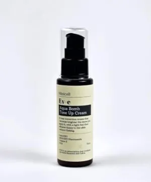 Ev-e Aqua Bomb Tone Up Cream, 50ml, Korean Skin Care, Tone Correcting Cream, Natural Glow with Radiant Finish, Exosome